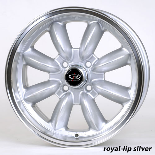 13x8 Rota RB 4x100 1 4 Royal Silver Wheel